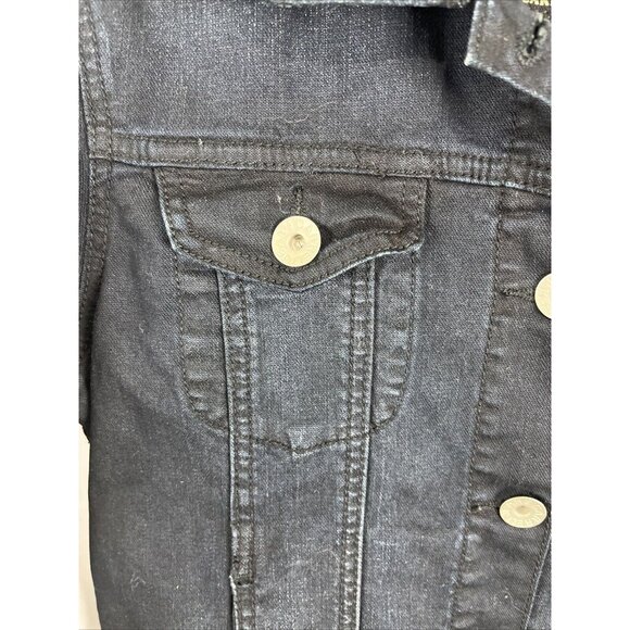 Carreli Jeans Vintage Black Jean Jacket Womens Size M - Picture 2 of 10